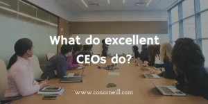 ¿Qué hacen los CEOs excelentes? (McKinsey)